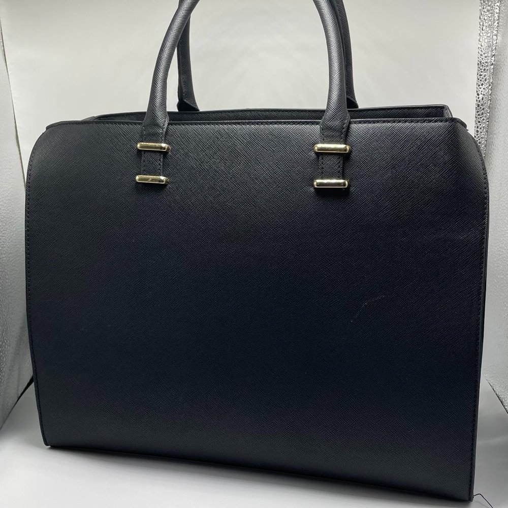 H&M large black travel tote/handbag (with shoulder strap)